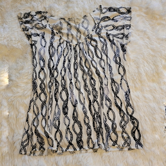 Banana Republic Stretch Top Cap Sleeve Size Medium - Picture 1 of 5